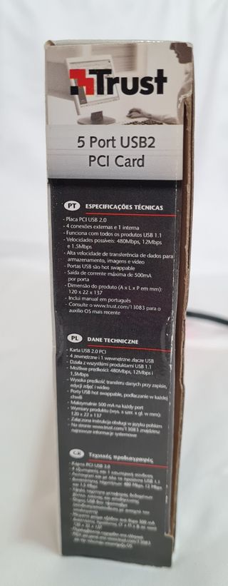 Scheda per PC 5 port USB2 HU-3150