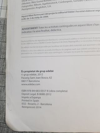 Libro de Matemáticas 2n Eso