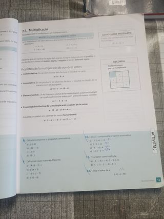 Libro de Matemáticas 2n Eso