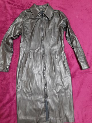 Chaqueta polipiel de mango