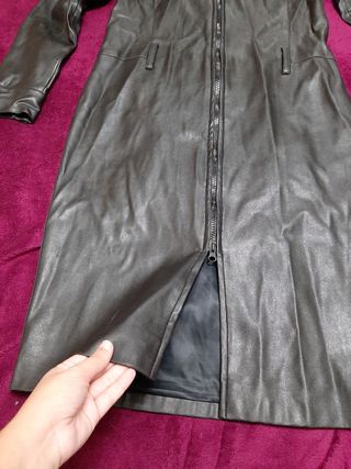Chaqueta polipiel de mango
