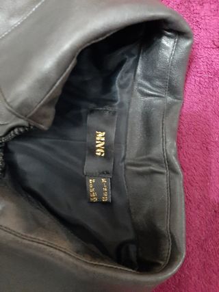 Chaqueta polipiel de mango