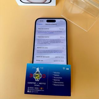 IPHONE 15 128GB BATERIA 100% FACTURA GARANTIA