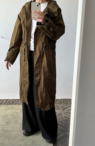 Trench Zara oversized marron