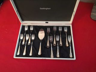 Servizio posate torta da 12 oro acciaio