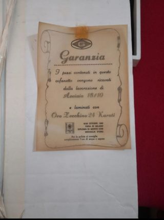 Servizio posate torta da 12 oro acciaio