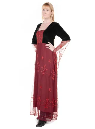 Leonardo Carbone-Vestido medieval terciopelo XXXL