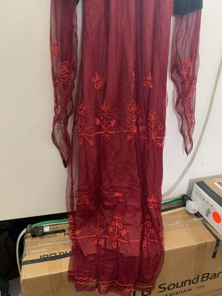 Leonardo Carbone-Vestido medieval terciopelo XXXL