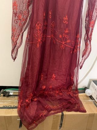 Leonardo Carbone-Vestido medieval terciopelo XXXL