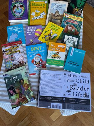 Multitud de libros en ingles, español y catalan