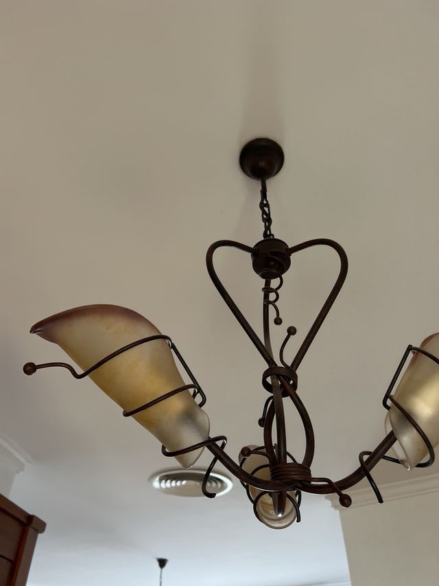 1 lamparas de forja de diseño