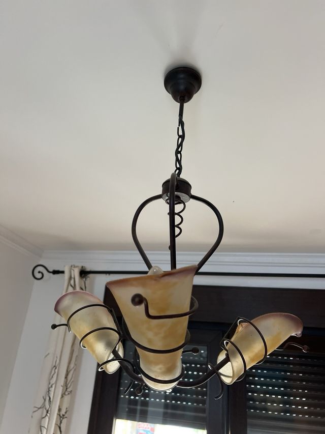 1 lamparas de forja de diseño