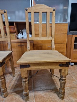 Sillas de madera tipo mexicano