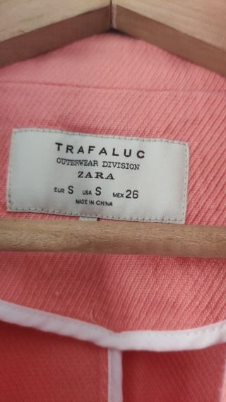 Chaquetón oversize Zara talla S