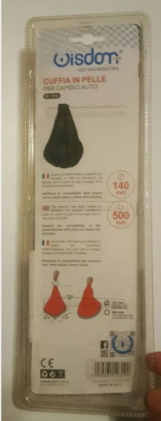 Cuffia cambio auto marce