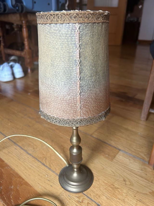 Lámpara antigua bronce