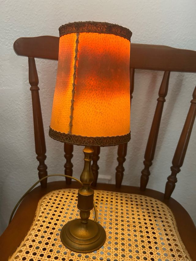 Lámpara antigua bronce