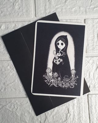 🖤 Postal print Halloween ilustraciones 