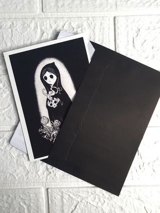 🖤 Postal print Halloween ilustraciones 