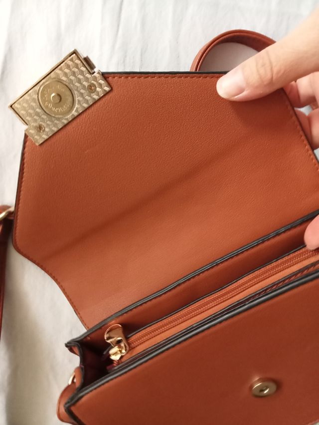 Borsetta color cuoio 