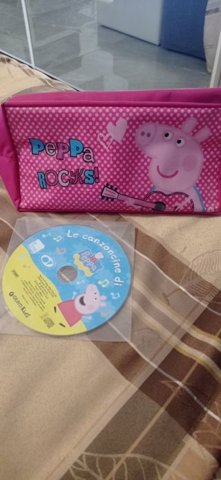 Borsellino scuola con CD Peppa pig