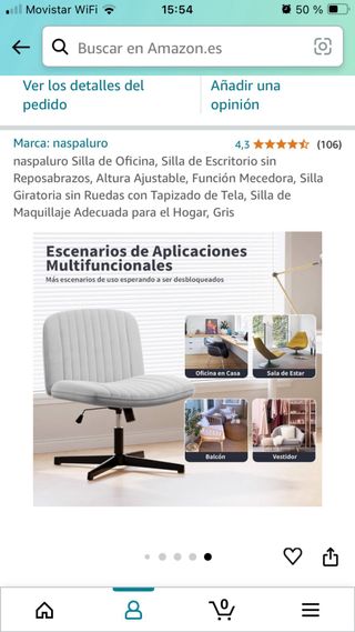 Silla oficina escritorio confidente Naspaluro