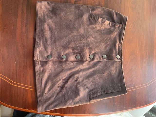 Falda simil ante Bershka