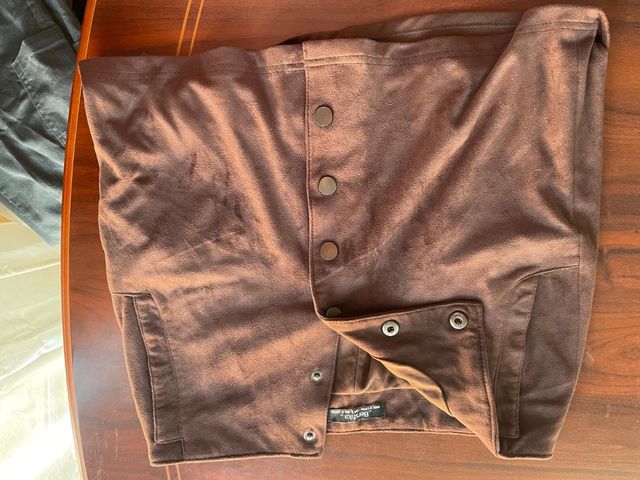 Falda simil ante Bershka