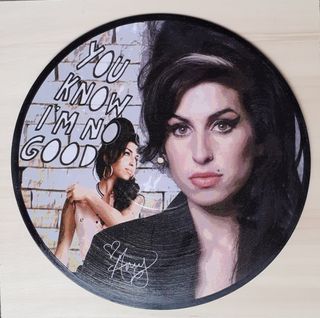 Vinile 33 giri da parete omaggio a Amy Winehouse