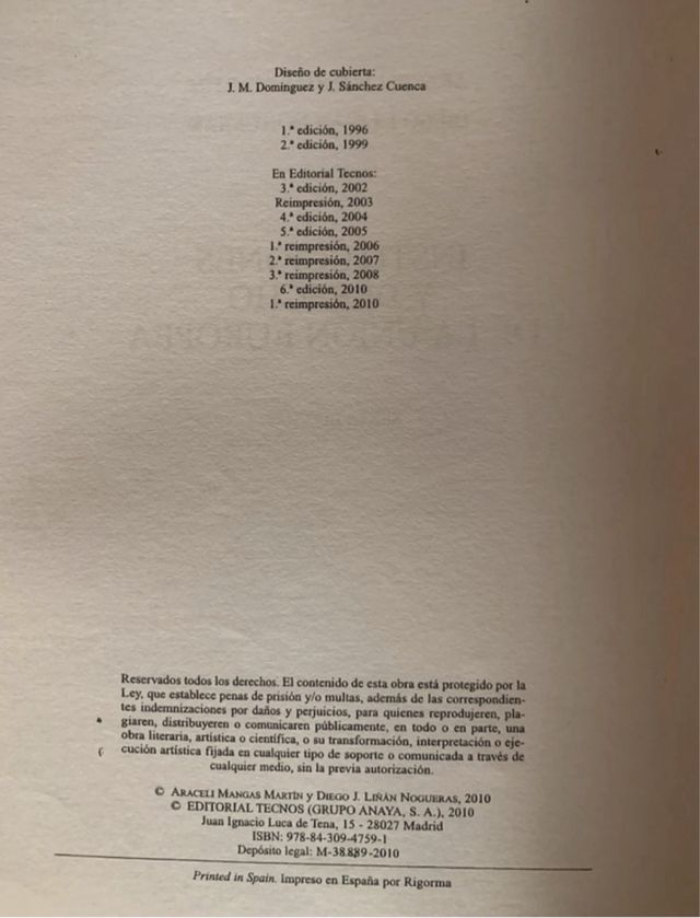 Instituciones y derecho UE