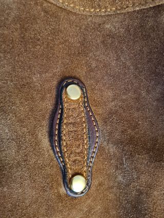 Bolso Piero ante marrón tipo saco.