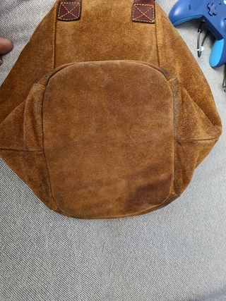 Bolso Piero ante marrón tipo saco.