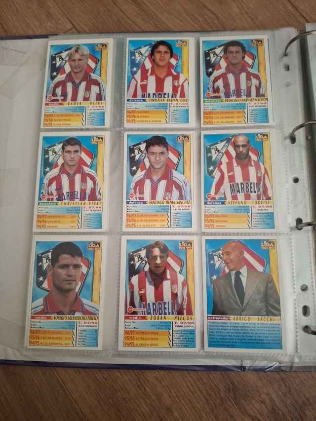 Colección cromos de fútbol 98/99