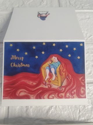 🧑‍🎄 Pack 5 Postales navidad ilustración original