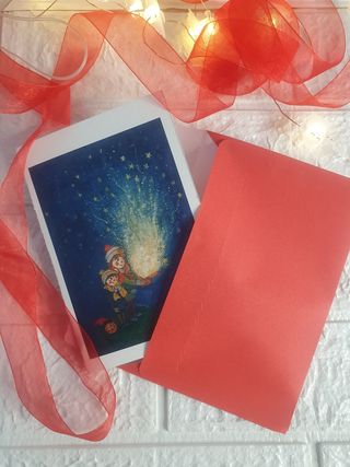🎄 Postal navidad print ilustración 