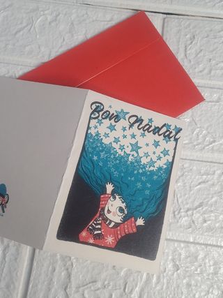 🎄 Postal navidad print original 