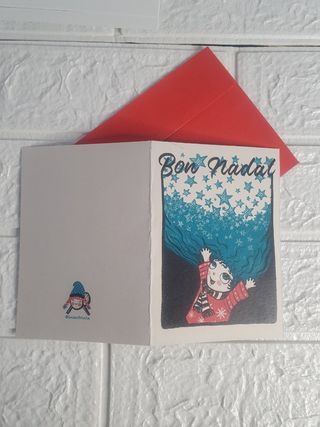 🎄 Postal navidad print original 