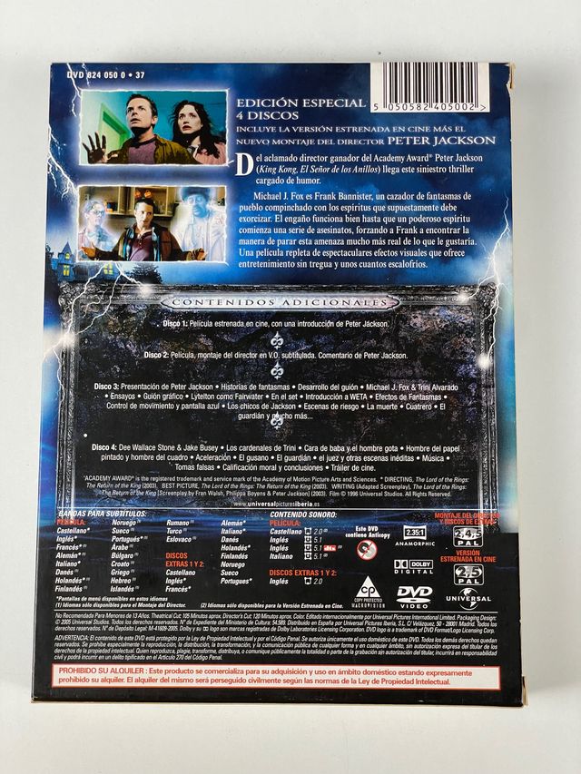 DVD Agárrame esos fantasmas - The Frighteners 4dis