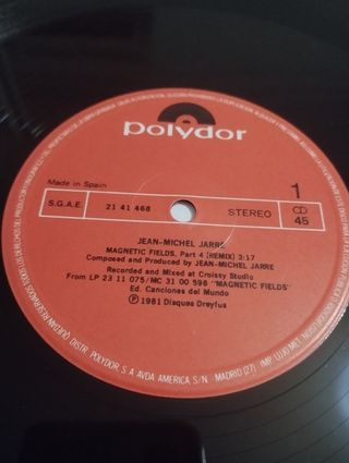VINILO MAXI SINGLE JEAN MICHEL JARRÉ