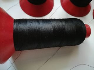 Bobina hilo 100% nylon poliamida negro 80/2 peso