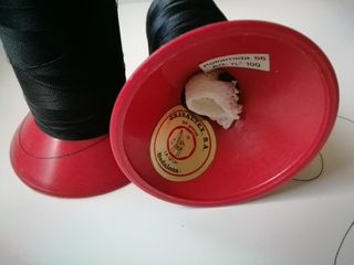 Bobina hilo 100% nylon poliamida negro 80/2 peso