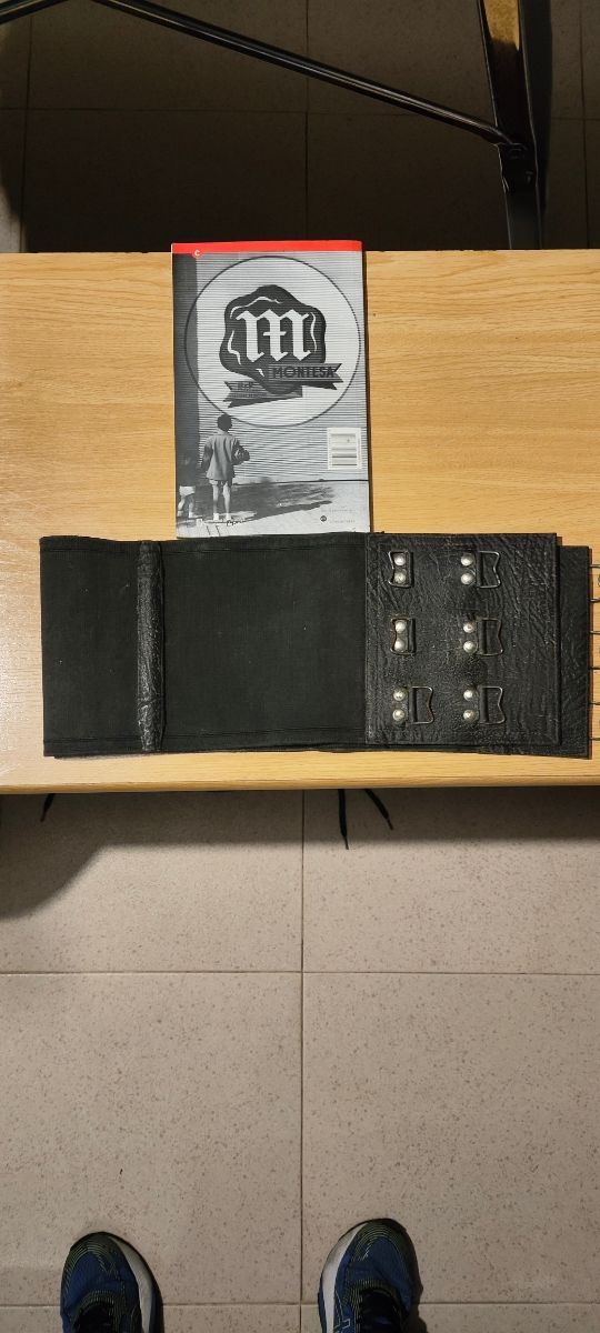 Faja moto espalda trial vintage antiguo 