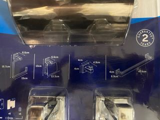 Set accesorios baño Quaddro cromo brillo