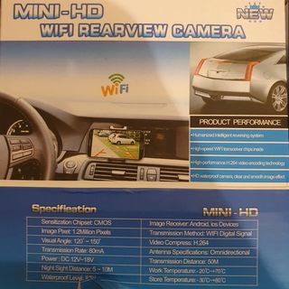 Cámara wifi HD para vehículos etc