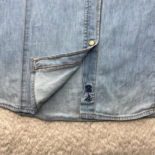 Alcott denim Long Shirt Skinny Fit Y2K