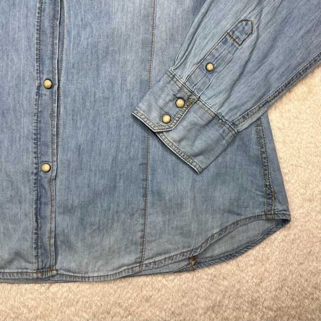 Alcott denim Long Shirt Skinny Fit Y2K