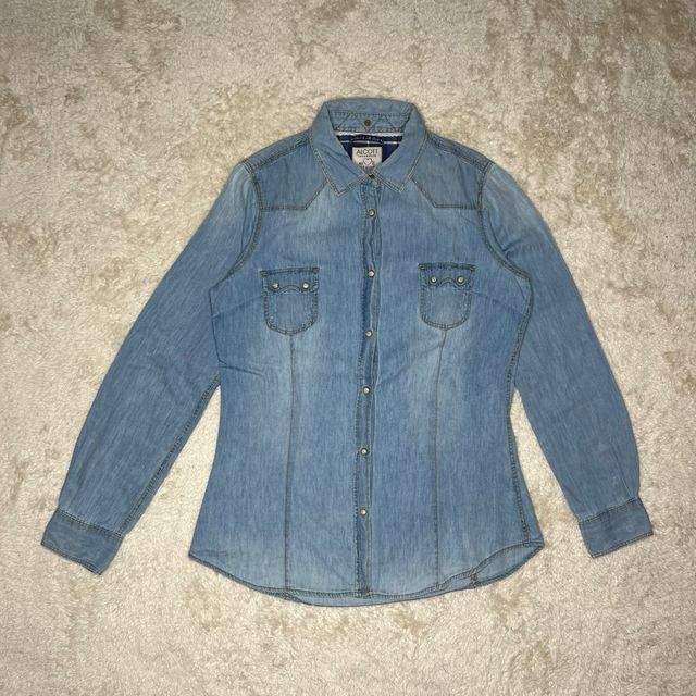 Alcott denim Long Shirt Skinny Fit Y2K