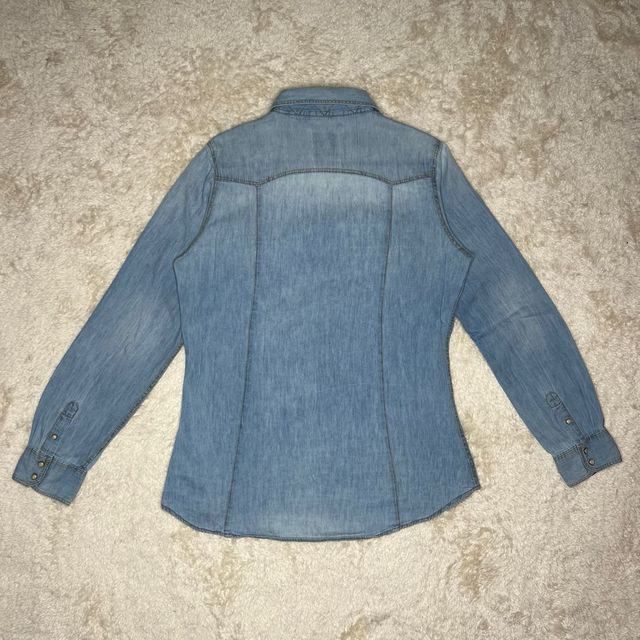 Alcott denim Long Shirt Skinny Fit Y2K