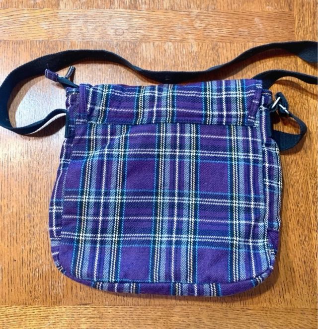 Borsa tracolla tartan, nuova