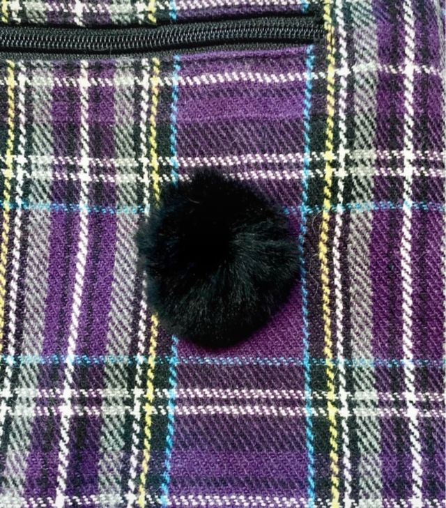 Borsa tracolla tartan, nuova
